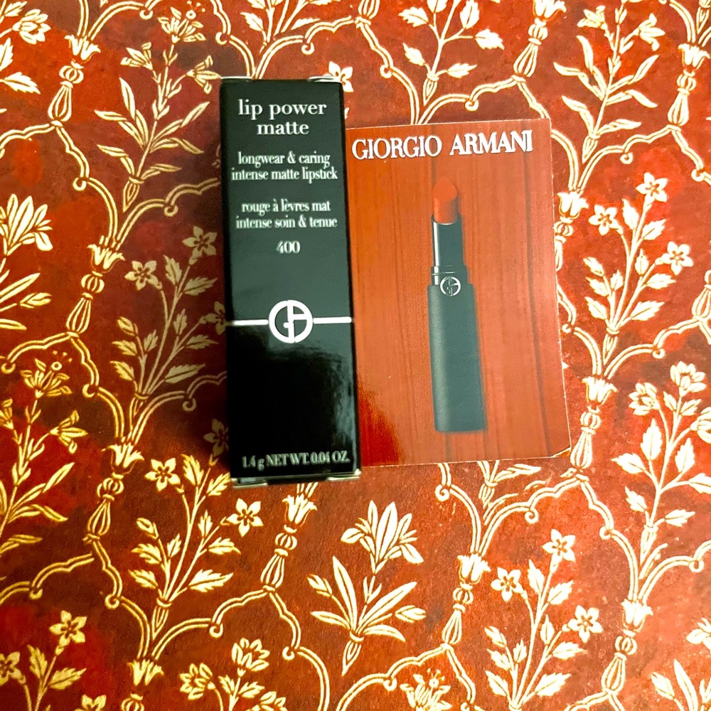 Armani Beauty Lip Power Long Lasting Matte Lipstick 400